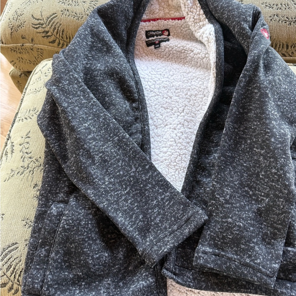 Canada Goose Charcoal Knit Scarf